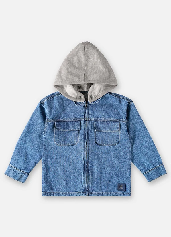Up Baby - Jaqueta Jeans Infantil para Menino Azul