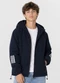 Rovitex - Jaqueta Juvenil Masculina com Capuz Preto - variação: Azul