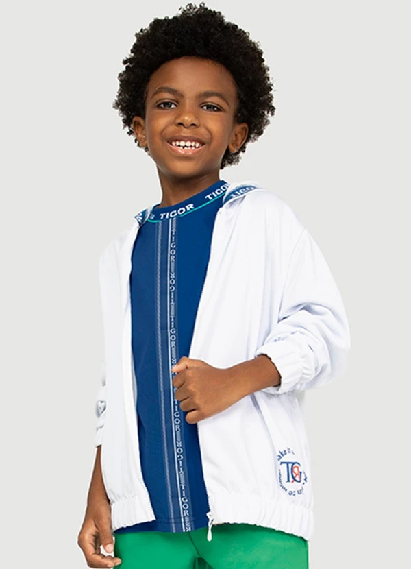 Tigor T Tigre Jaqueta Manga Longa com Capuz Infantil Masculina