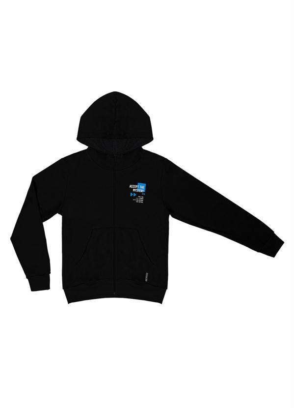 Rovitex Teen - Jaqueta Masculina com Capuz Preto 1