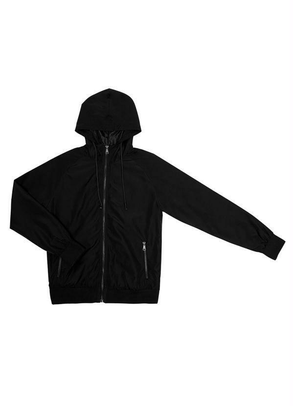 Rovitex Teen - Jaqueta Masculina com Capuz Preto