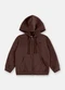 Up Baby - Jaqueta Menino em Moletom Felpado Marrom - variação:  
