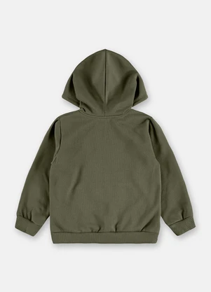 Up Baby - Jaqueta Menino em Moletom Felpado Verde - UP BABY