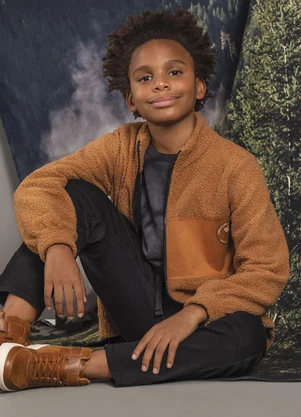 Ioluig - Jaqueta Menino Pelo Carneirinho Amarelo - IOLUIG