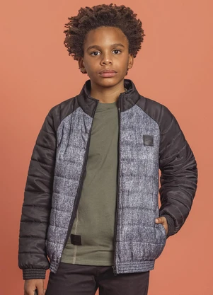 Ioluig - Jaqueta Menino Puffer Preto - IOLUIG