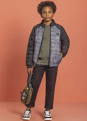Ioluig - Jaqueta Menino Puffer Preto - IOLUIG