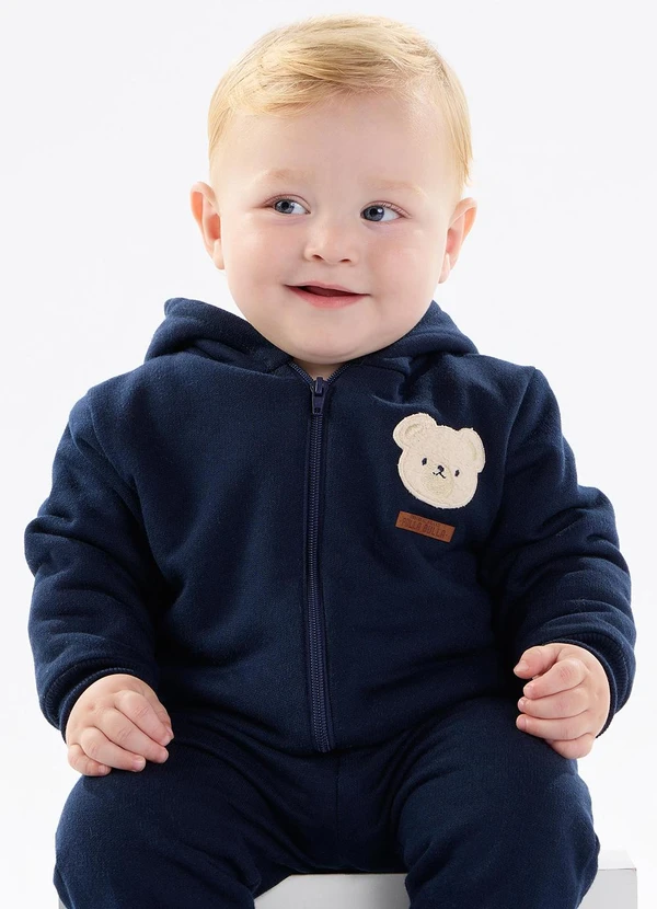 Pulla Bulla - Jaqueta Moletom e Carneirinho Azul