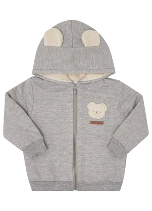 Pulla Bulla - Jaqueta Moletom e Carneirinho Cinza - PULLA BULLA