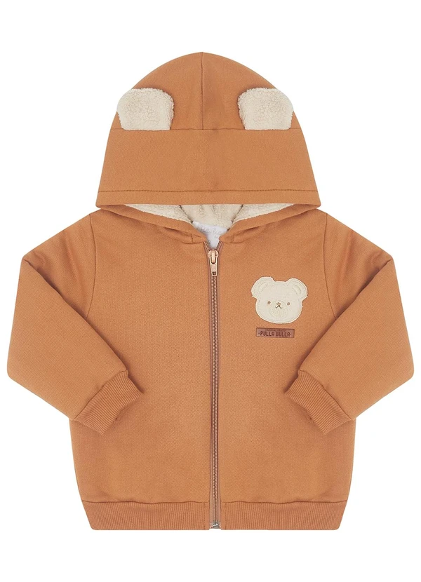 Pulla Bulla - Jaqueta Moletom e Carneirinho Marrom