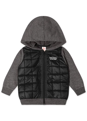 Marisol - Jaqueta Moletom Infantil Cinza - MARISOL