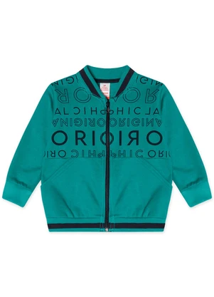 Marisol - Jaqueta Moletom Infantil Masculina Verde - MARISOL