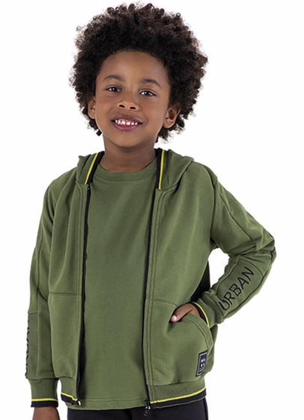 Marisol - Jaqueta Moletom Infantil Verde