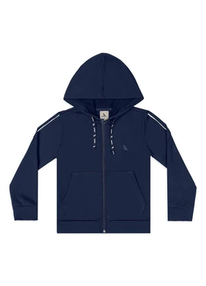 Quimby - Jaqueta para Menino com Capuz e Zíper Azul - QUIMBY