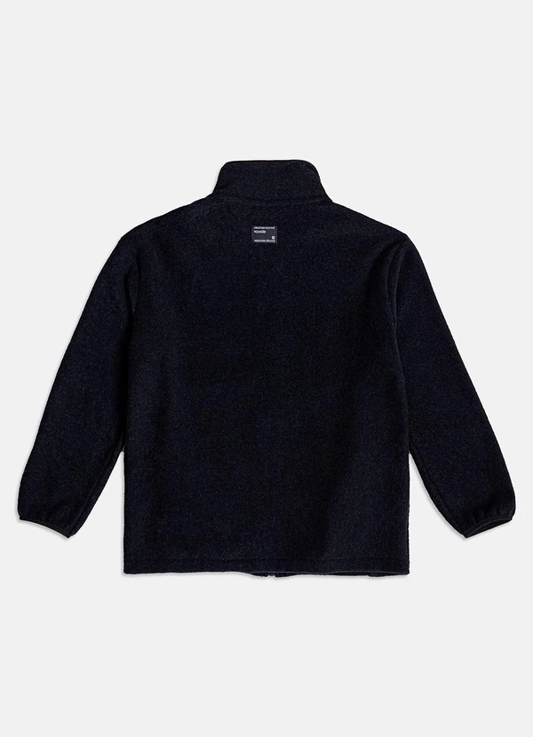 Youccie - Jaqueta Preta de Plush Preto 2