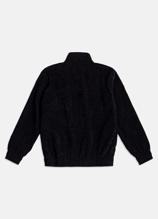 Youccie - Jaqueta Preta de Veludo Cotelê Preto 2