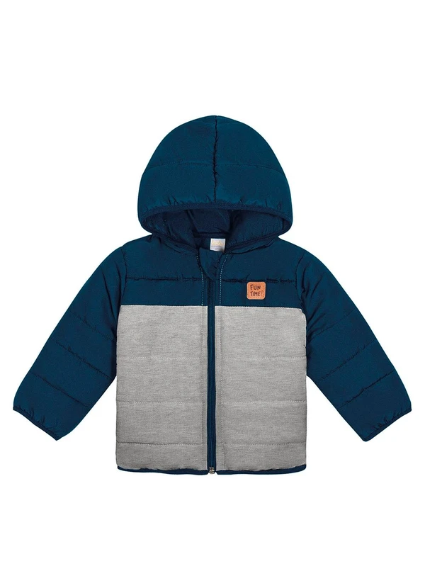 Abrange - Jaqueta Puffer Azul Marinho