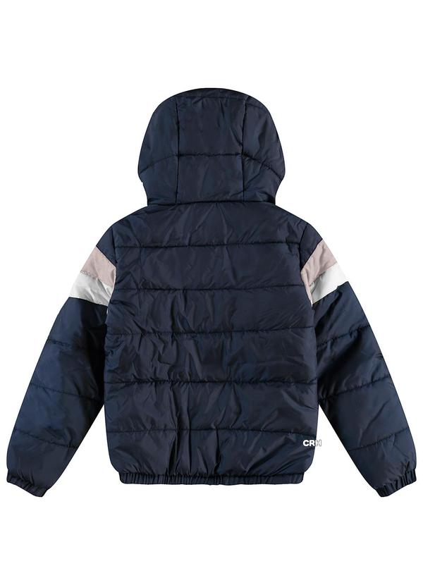 Carinhoso - Jaqueta Puffer com Capuz Menino Azul 4