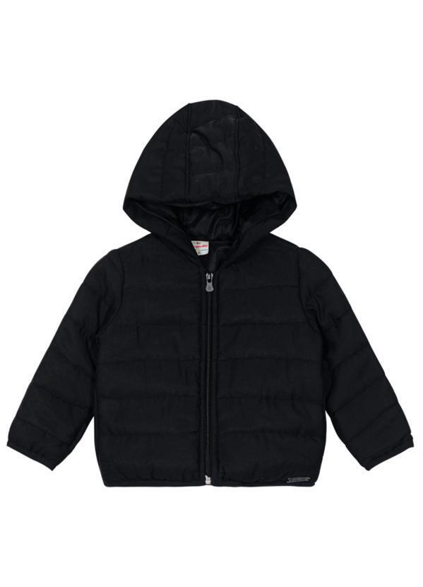 Brandili - Jaqueta Puffer Infantil Menina Preto 2