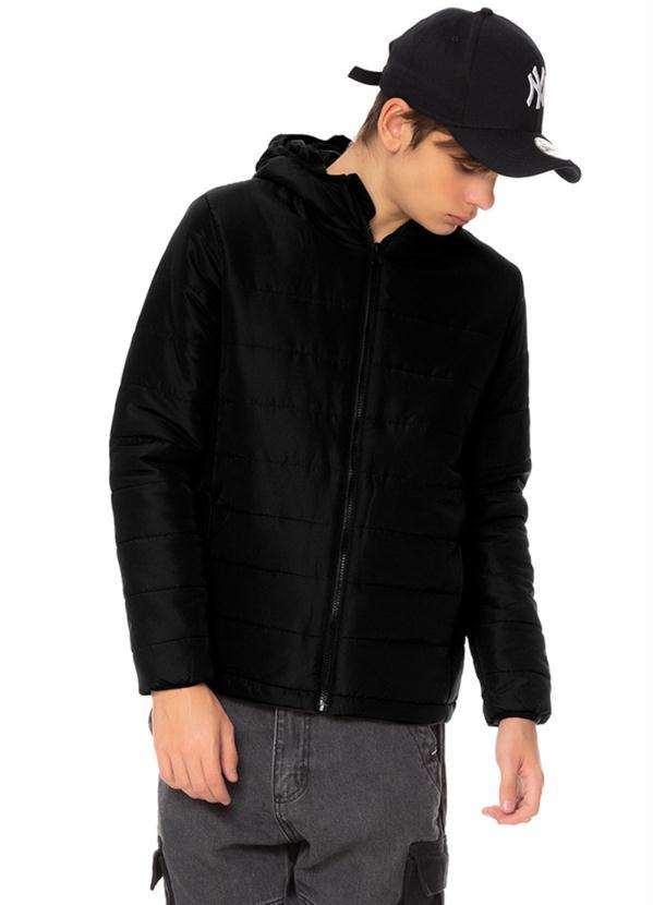 Rovitex Teen - Jaqueta Puffer Menino Preto