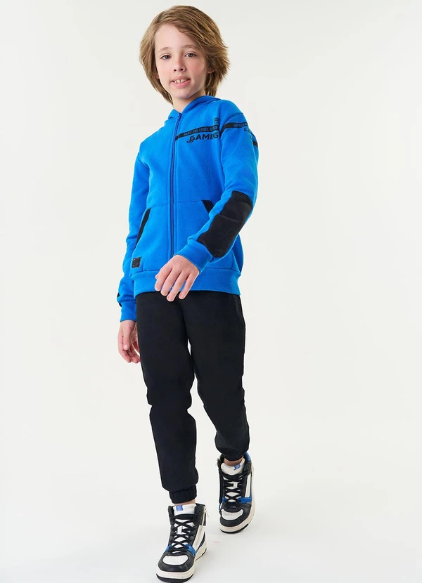 Abrange - Jaqueta Recorte Mangas Azul 2