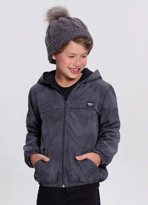 Alakazoo - Jaqueta Tecido Politel Comfy Cinza