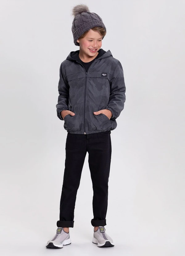 Alakazoo - Jaqueta Tecido Politel Comfy Cinza 2