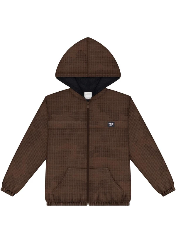 Alakazoo - Jaqueta Tecido Politel Comfy Marrom