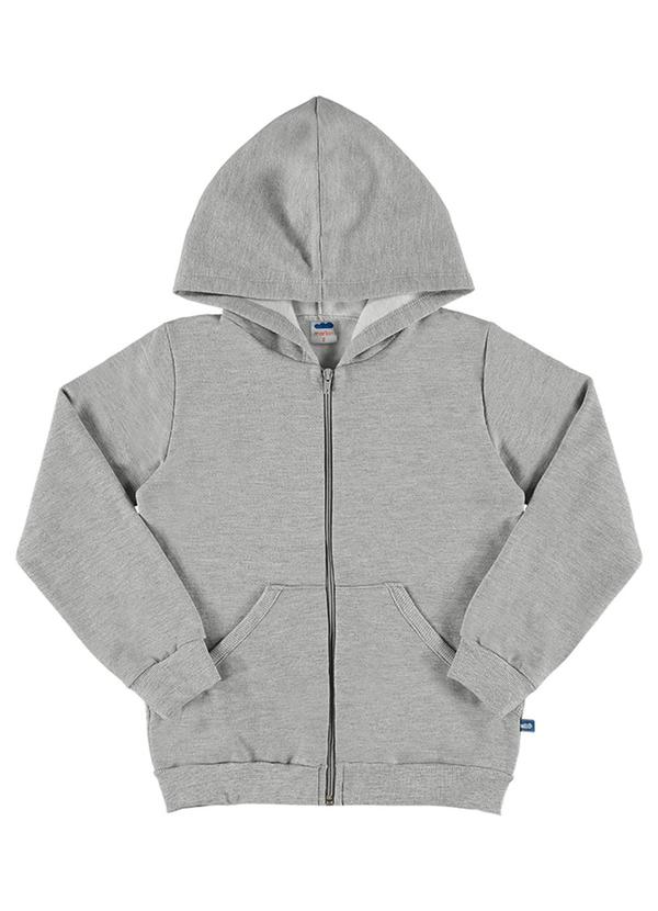 Marlan - Jaqueta Unissex em Moletinho Cinza 2