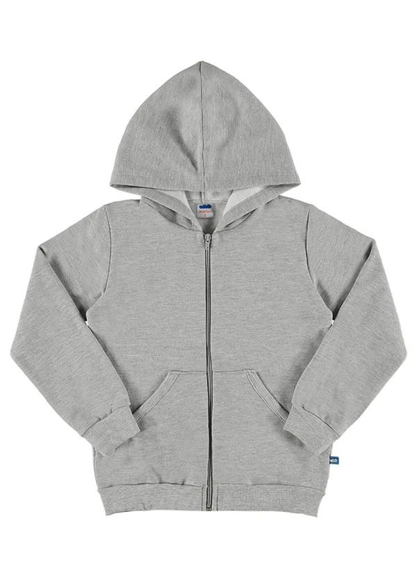 Marlan - Jaqueta Unissex em Moletinho Cinza 2