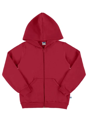 Marlan - Jaqueta Unissex em Moletinho Vermelho - MARLAN