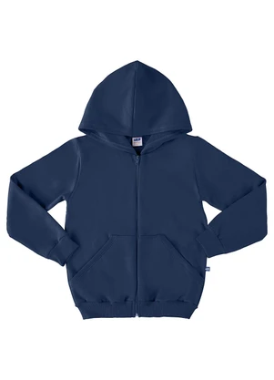 Marlan - Jaqueta Unissex em Moletom Felpado Azul - MARLAN