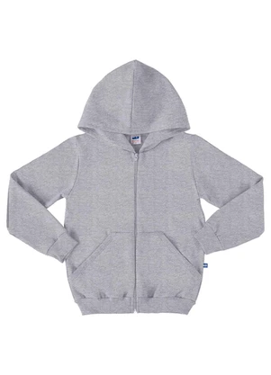 Marlan - Jaqueta Unissex em Moletom Felpado Cinza - MARLAN