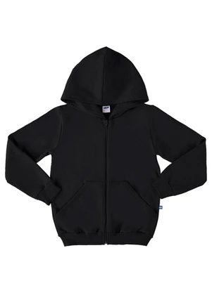 Marlan - Jaqueta Unissex em Moletom Felpado Preto - MARLAN