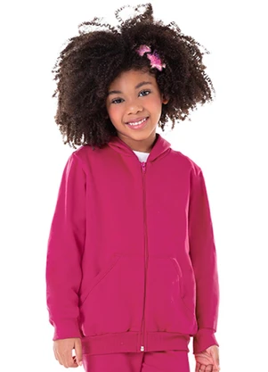 Marlan - Jaqueta Unissex em Moletom Felpado Rosa - MARLAN