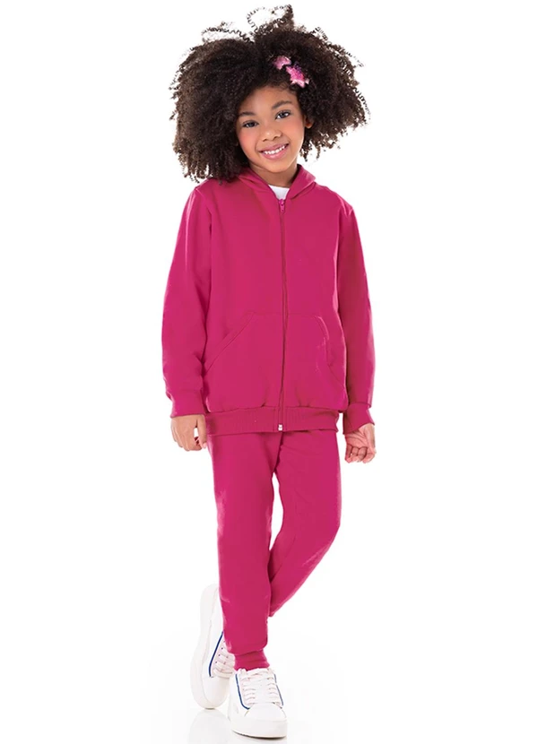 Marlan - Jaqueta Unissex em Moletom Felpado Rosa 2