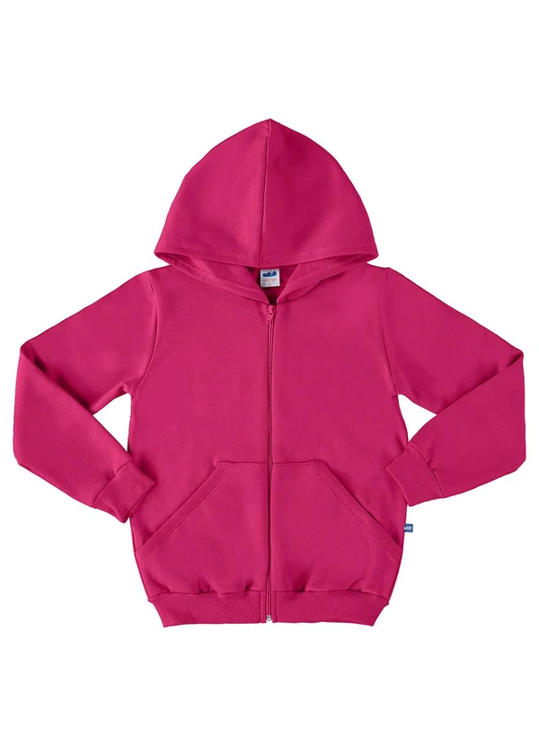 Marlan - Jaqueta Unissex em Moletom Felpado Rosa 3