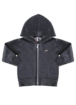 Marlan - Jaqueta Unissex em Moletom Flamê Felpado Preto - MARLAN