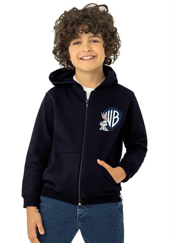 Malwee Kids - Jaqueta Warner Bros® em Moletom Preto