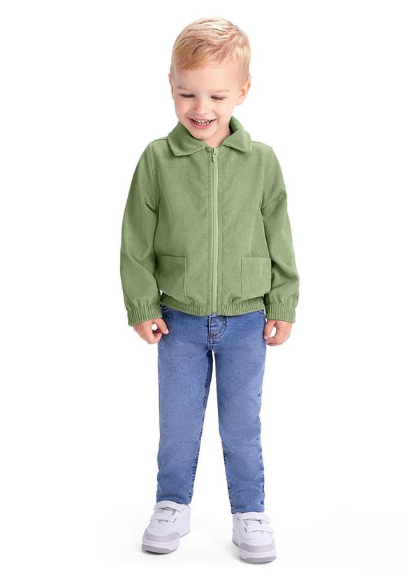 Alenice - Jaqueta Zíper Menino Verde 2