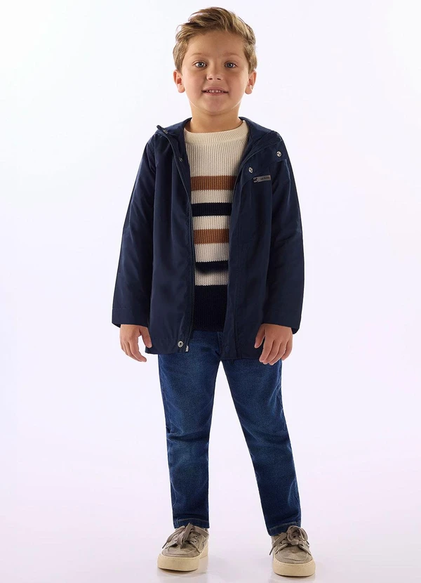 Up Baby - Parka Infantil Impermeável Azul 2