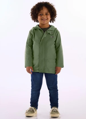 Up Baby - Parka Infantil Masculina Verde - UP BABY