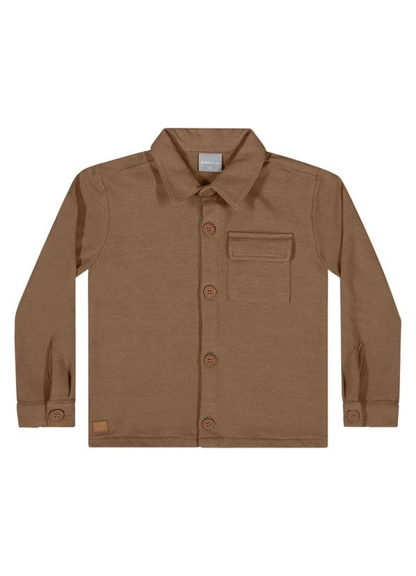 Quimby - Shacket em Moletom para Menino Marrom 3