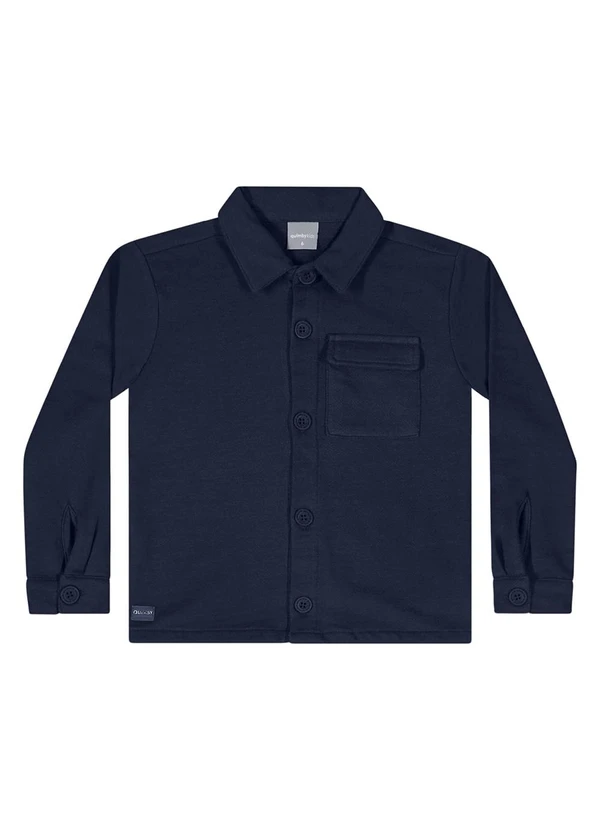 Quimby - Shacket Moletom para Menino Azul 4