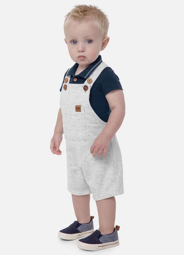 Carinhoso - Jardineira Cinza