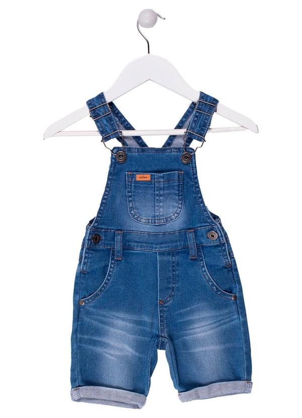 Milon - Jardineira Infantil Menino Jeans