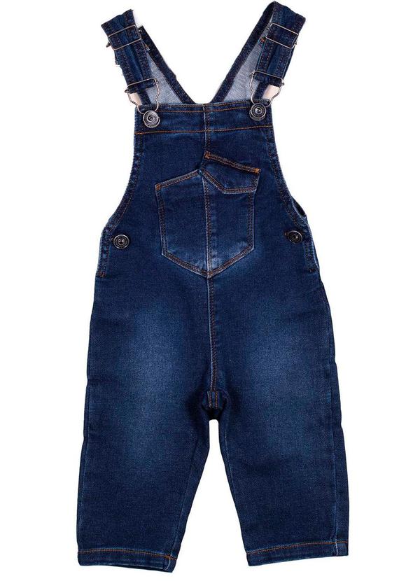 Milon - Jardineira Infantil Menino Jeans