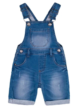 Milon Jardineira Infantil Menino Jeans