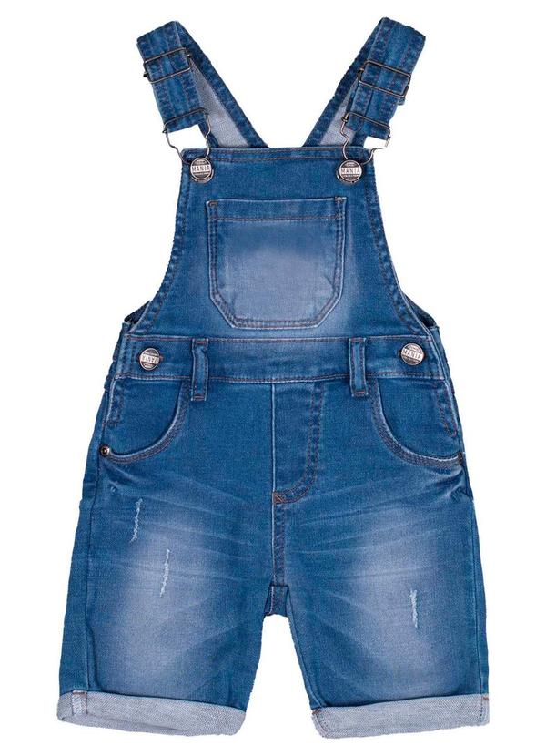Milon - Jardineira Infantil Menino Jeans