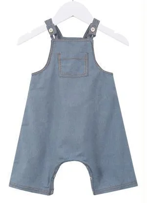 Bento - Jardineira Jeans Bebê Azul - BENTO