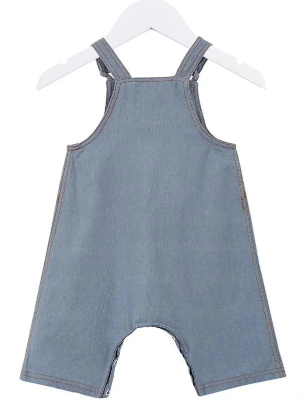 Bento - Jardineira Jeans Bebê Azul 2